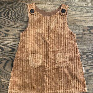 Two Moons Organic Cordoroy Overall Dress